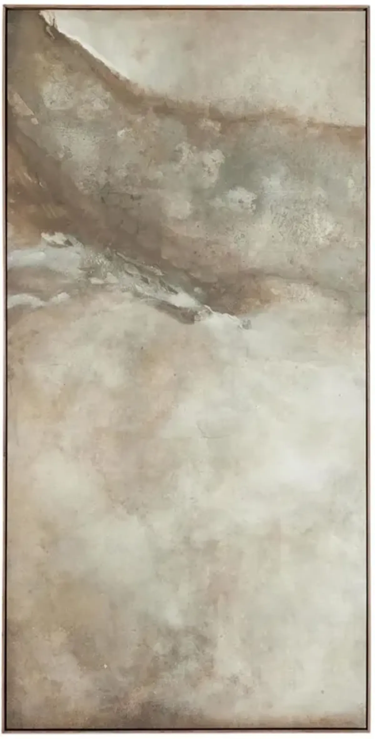 Revere I Painting by Matera - Rustic Walnut Frame - Brown