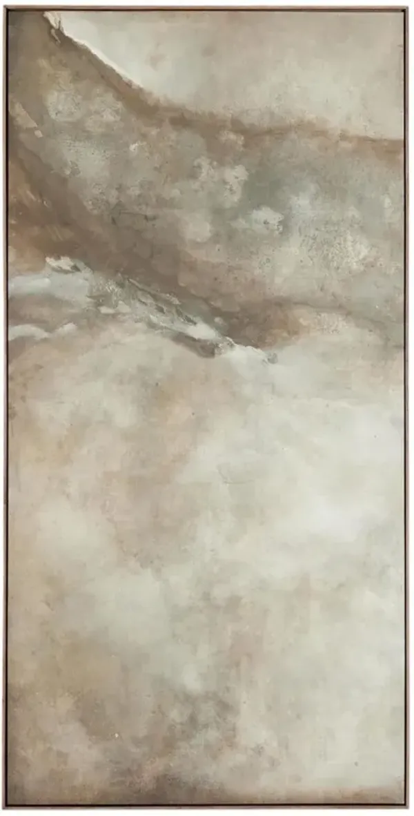 Revere I Painting by Matera - Rustic Walnut Frame - Brown