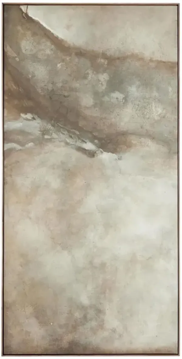 Revere I Painting by Matera - Rustic Walnut Frame - Brown