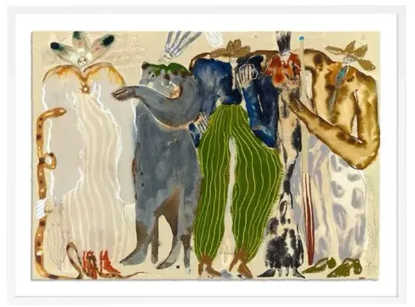 Mr. Pool Painting by Caroline Pinney - White