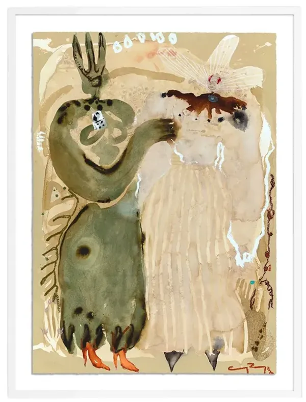 Sun King Painting by Caroline Pinney - White