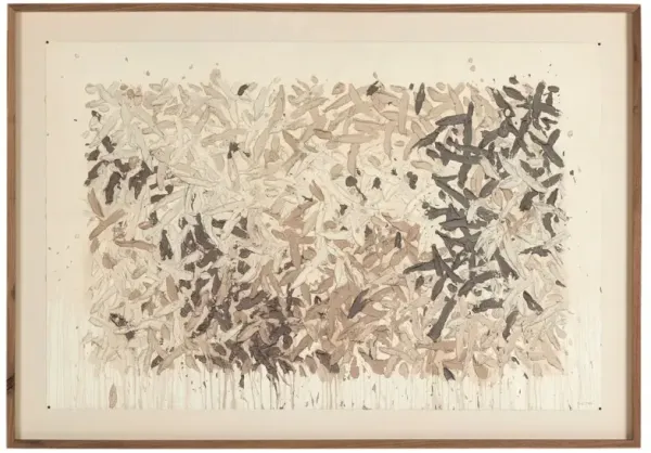 Still His People: Reprise Painting by Tyler Guinn - Rustic Walnut Frame - Brown