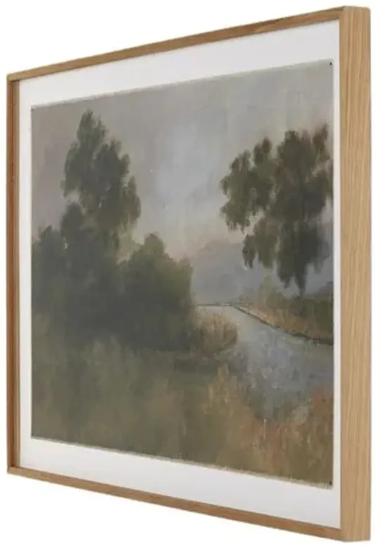 Morning Glory Painting by Aileen Fitzgerald - White Oak Frame - Multi