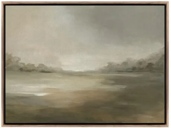 Terrain Painting by Lauren Fuhr - Rustic Walnut Frame - Brown