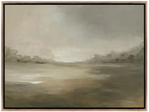 Terrain Painting by Lauren Fuhr - Rustic Walnut Frame - Brown