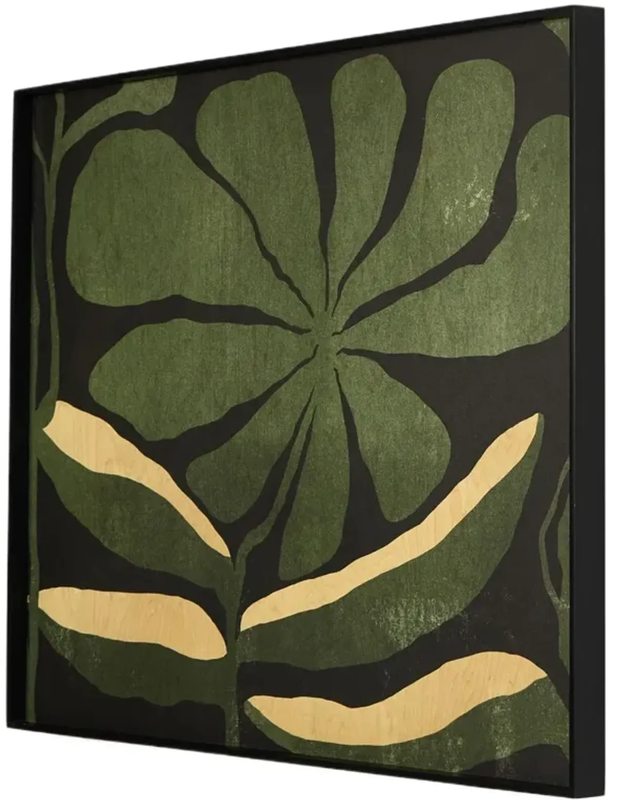 Macro Floral Painting by Coup D'esprit - Black Maple Frame - Handcrafted