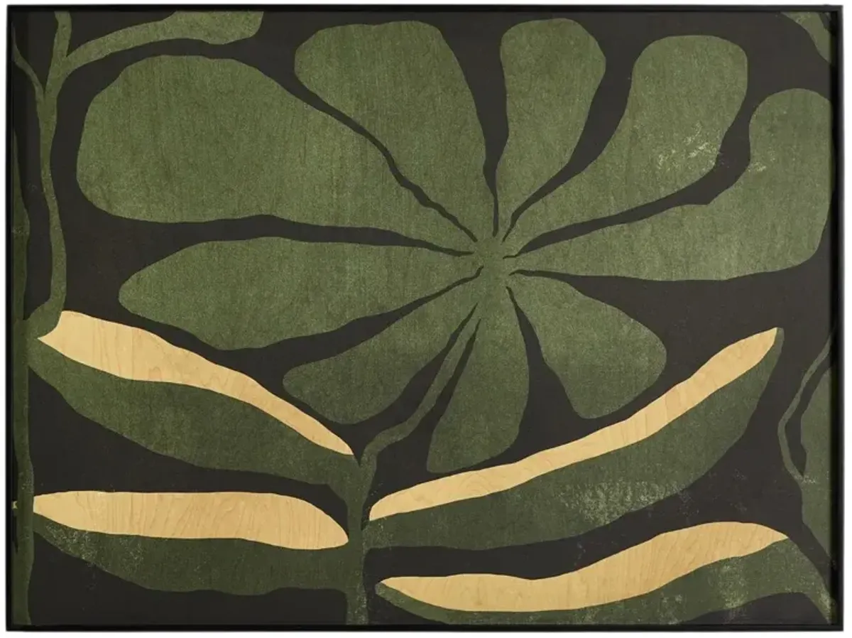 Macro Floral Painting by Coup D'esprit - Black Maple Frame - Handcrafted