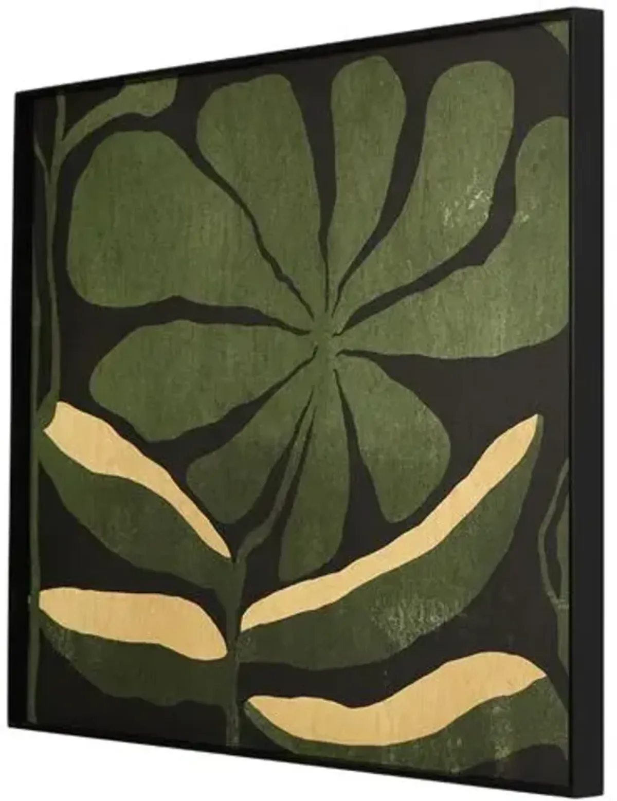 Macro Floral Painting by Coup D'esprit - Black Maple Frame - Handcrafted