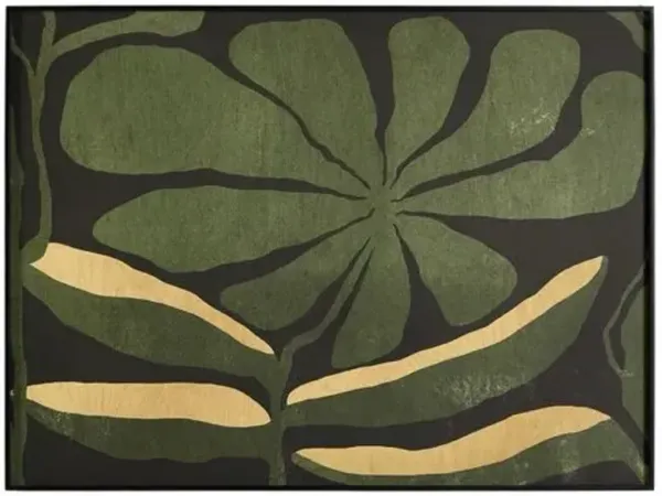 Macro Floral Painting by Coup D'esprit - Black Maple Frame - Handcrafted