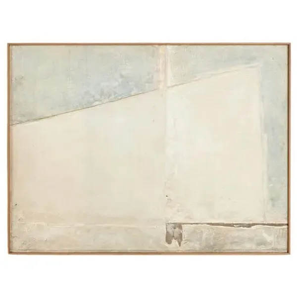 Basalt Framed Canvas by Paul Meyer - White Oak Floater Frame - Brown