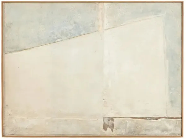 Basalt Framed Canvas by Paul Meyer - White Oak Floater Frame - Brown