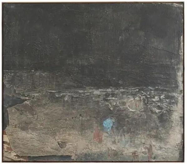 Deposition Painting by Paul Meyer - Rustic Walnut Frame - Brown