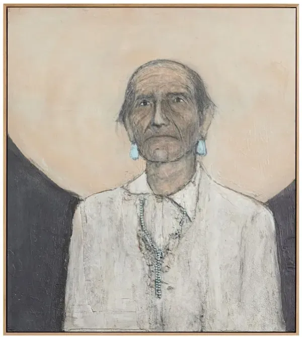 Vaquero Painting by Paul Meyer - White Oak Frame - Multi