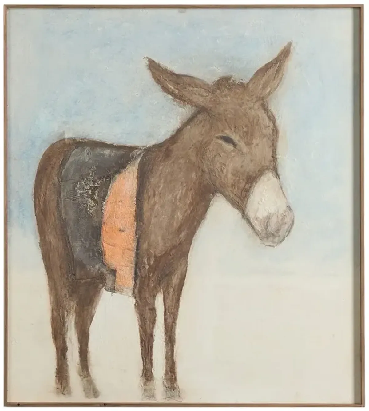 Terlingua Painting by Paul Meyer - Rustic Walnut Frame - Brown