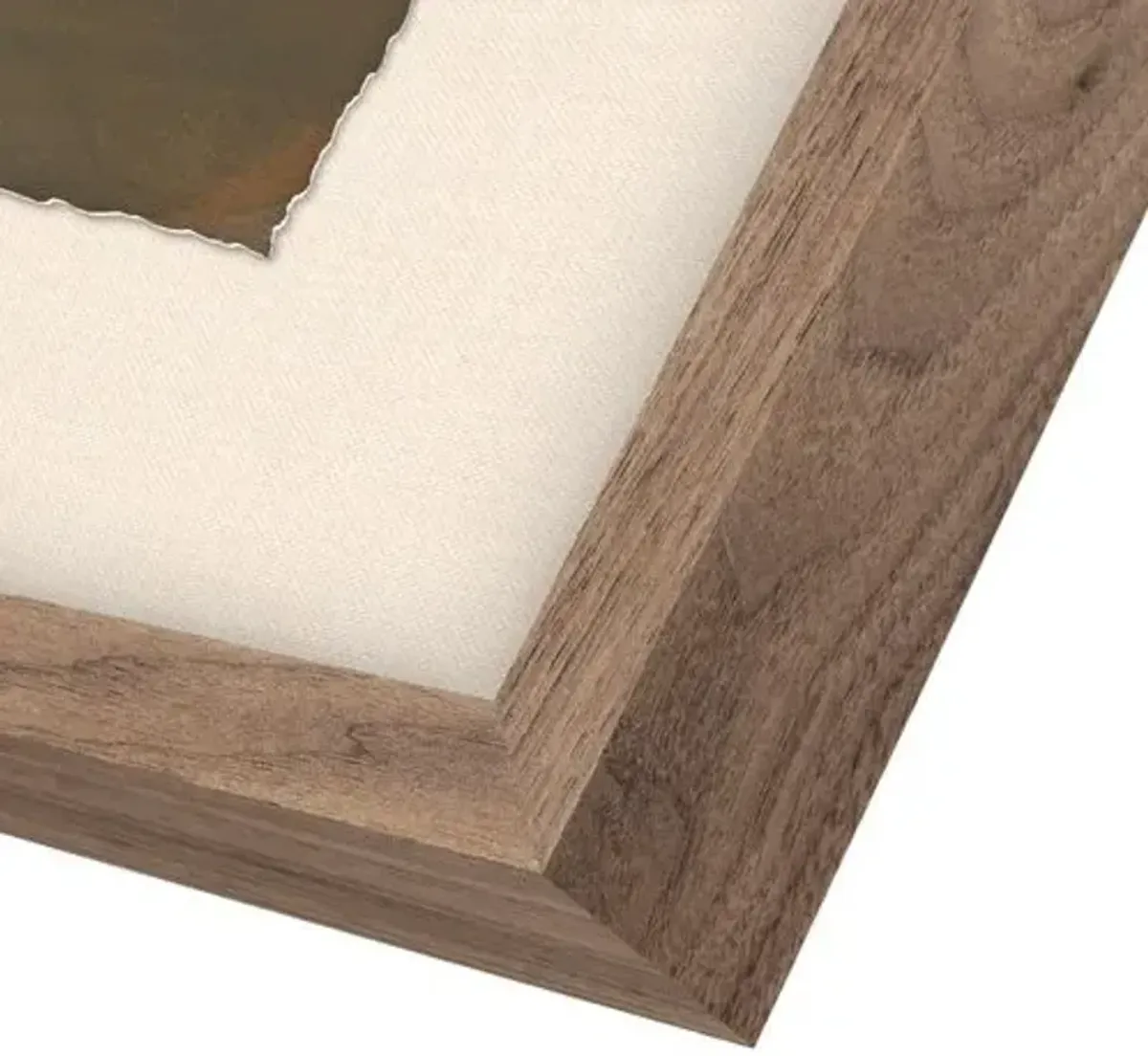 Worn Triptych by Brooke Noel Morgan - Rustic Walnut Frame - Brown