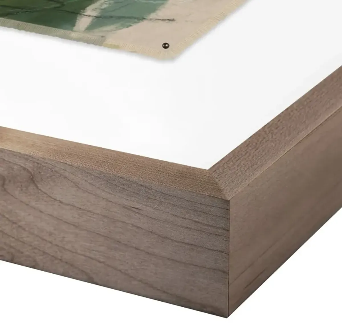 40" x 60" I Became Whole Again Painting by Katherine Hunsaker, Rustic  Walnut Frame