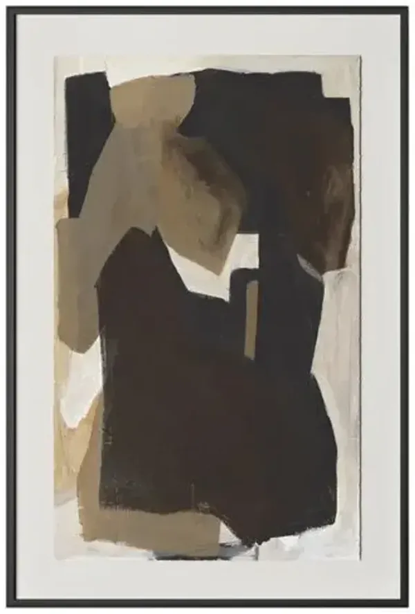 40" x 60" Timeline Shift Painting by Amada Ane - Black Maple Frame