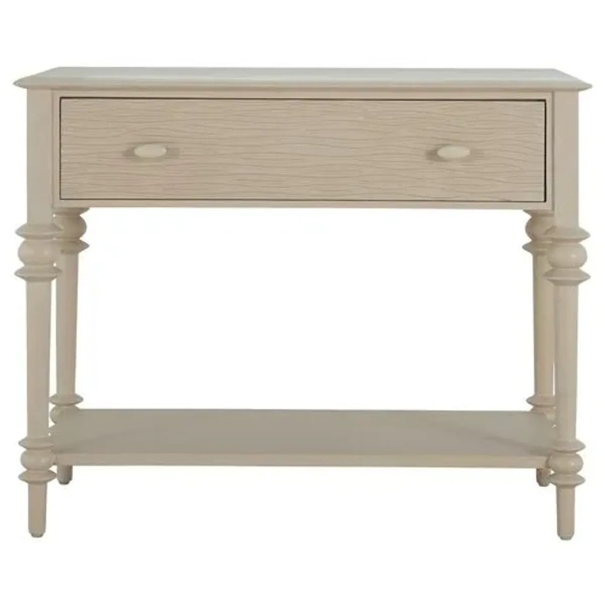 Anastasia Textured Nightstand - Off-White - Gabby