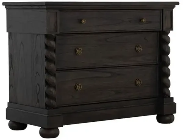 Burkhardt 3-Drawer Chest - Brown - Gabby