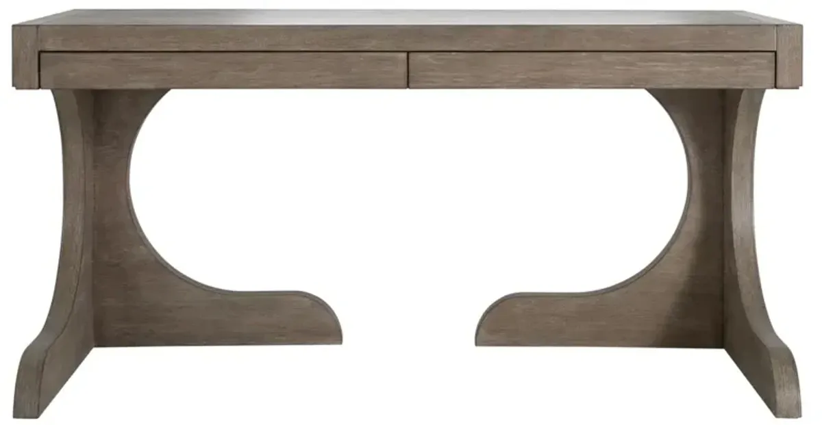 Carmen 2-Drawer Desk, Gray