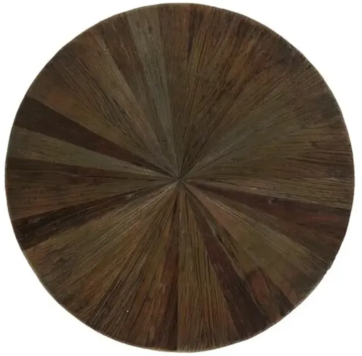 Cyrano Recycled Elm Side Table - Brown - Gabby