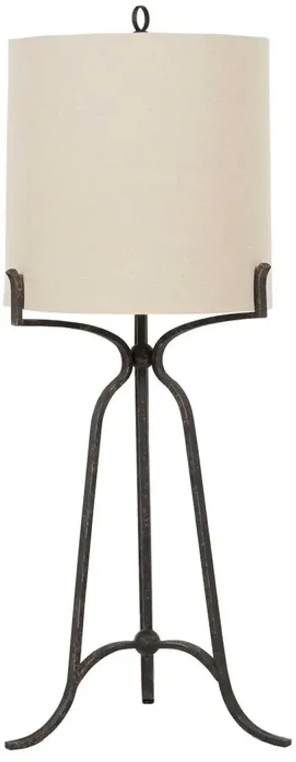 Elena Iron Table Lamp - Antique Bronze - Gabby - Black