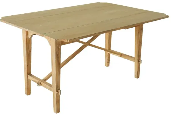 Faulner Drop Leaf Console Table/Desk, Natural