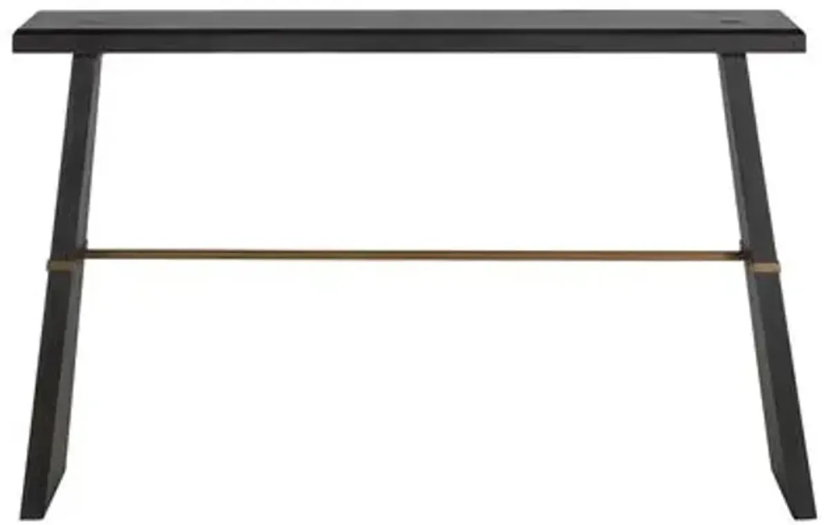 Havana Mahogany Console Table - Dark Brown - Gabby