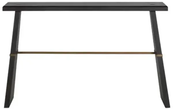 Havana Mahogany Console Table - Dark Brown - Gabby