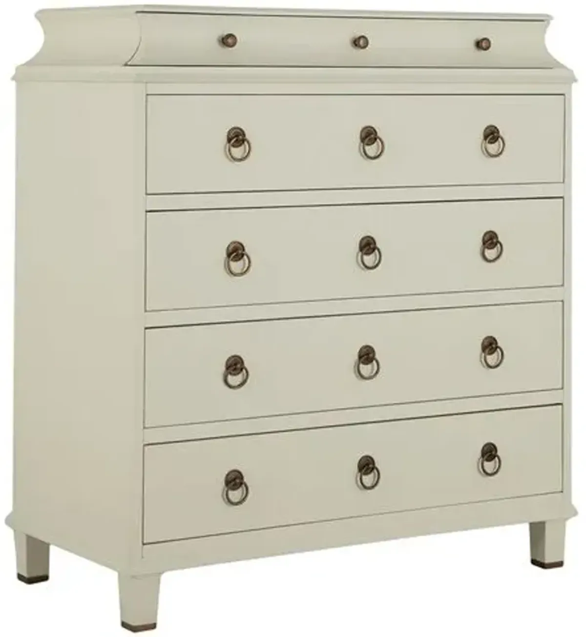 Irene 5-Drawer Chest - Antique White - Gabby