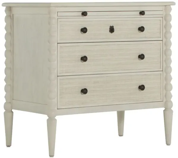 Jennifer 3-Drawer Chest, Chalk White