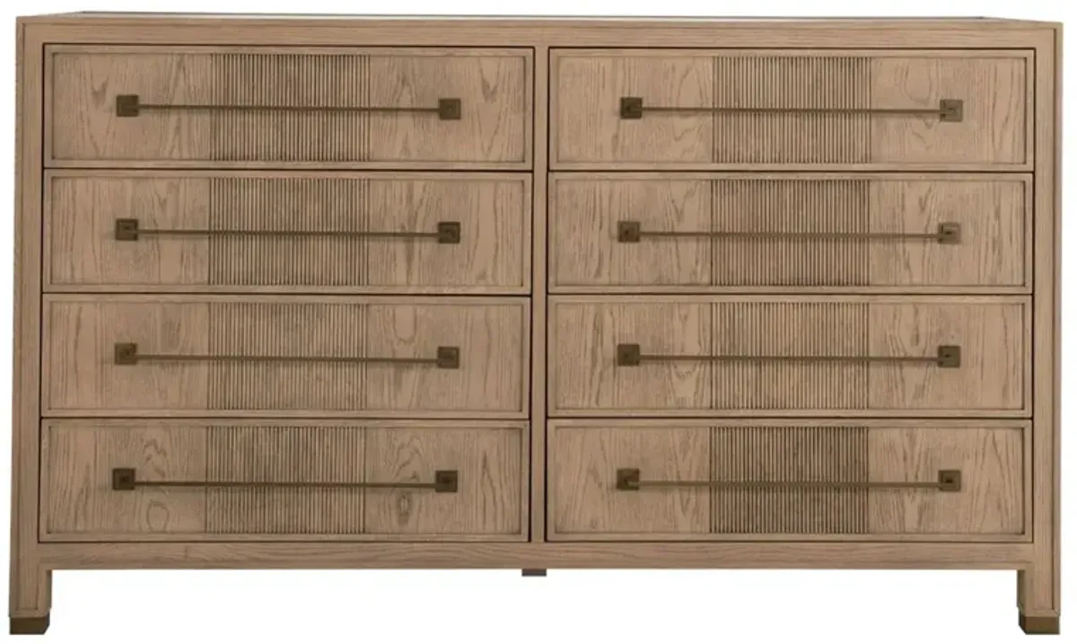 Jordan 8-Drawer Oak Dresser, Natural