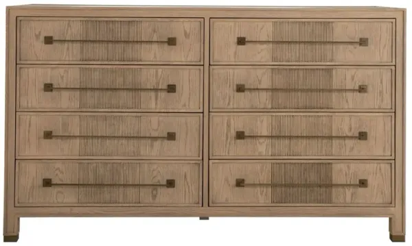 Jordan 8-Drawer Oak Dresser, Natural
