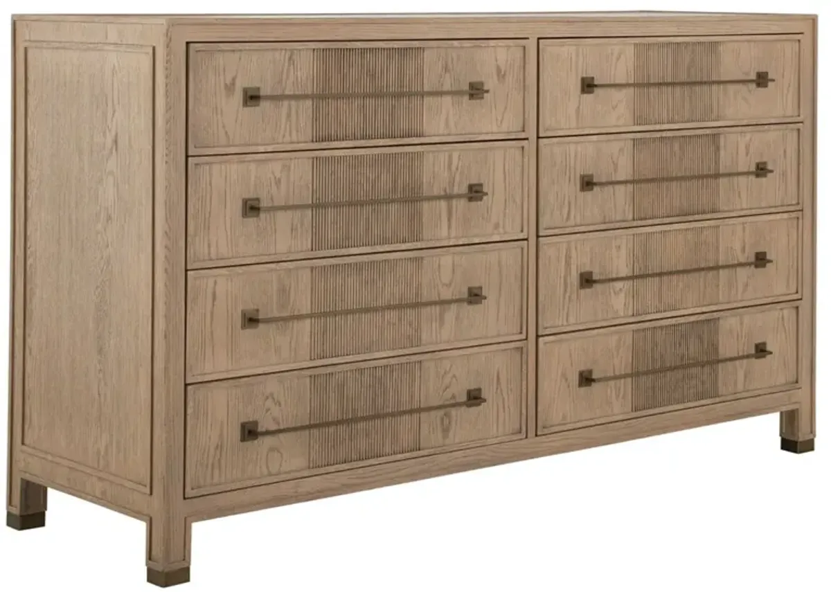 Jordan 8-Drawer Oak Dresser, Natural