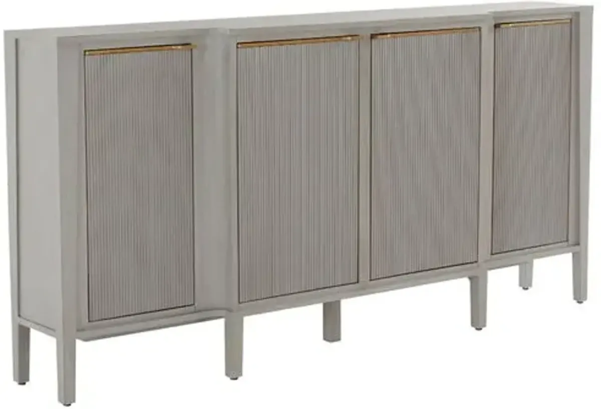 Leary 4-Door Mahogany Sideboard - Grey - Gabby - Gray