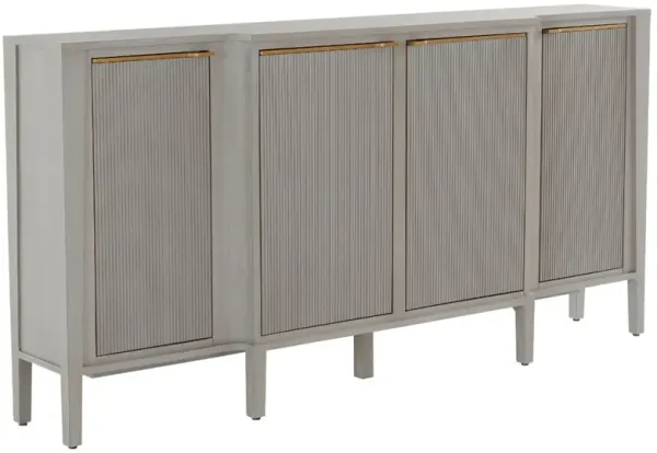 Leary 4-Door Mahogany Sideboard, Grey