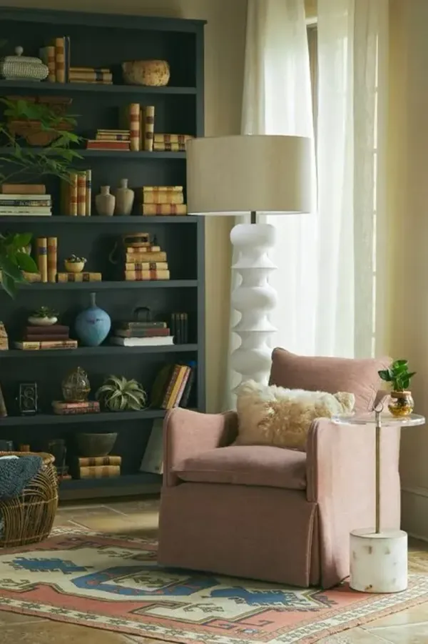 Lexi Alabaster/Acrylic Drink Table - Champagne - Gabby - Gray