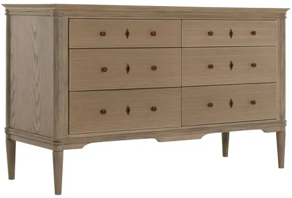 Linnea 6-Drawer Dresser, Brown