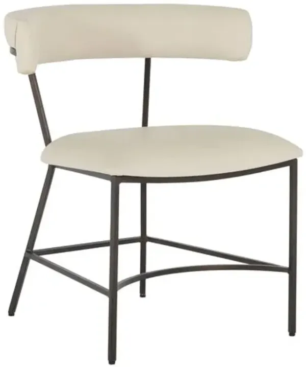 Matlock Faux Leather Dining Chair - Gabby - Brown