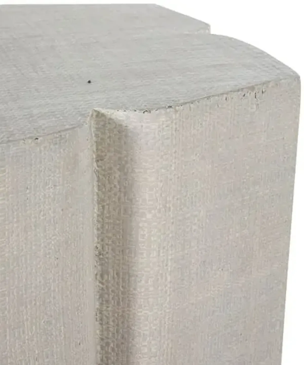 Mina Seagrass Drink Table - Natural - Gabby - White