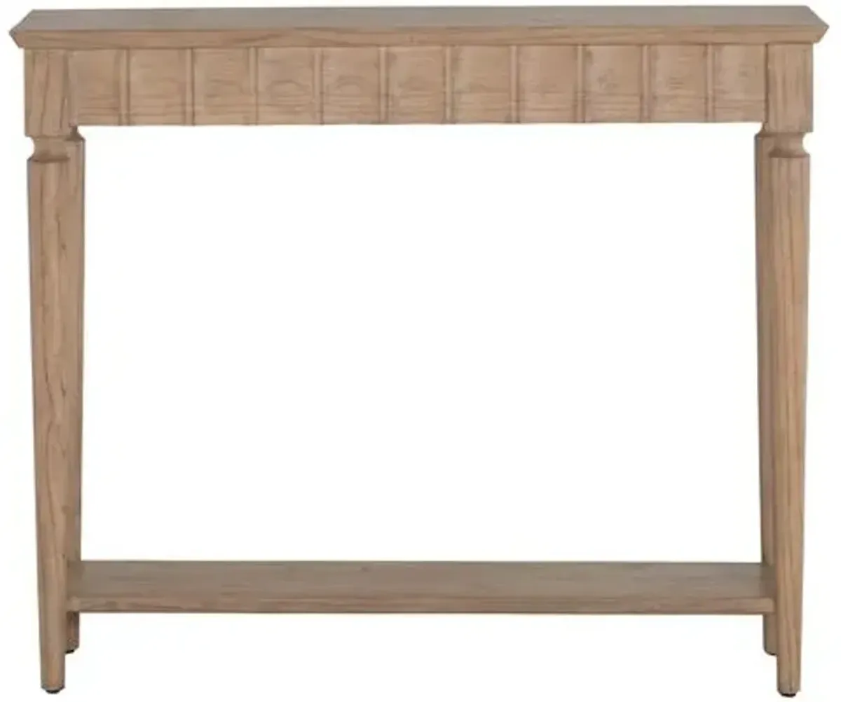 Peterson Console Table - Bleached Natural - Gabby - Brown