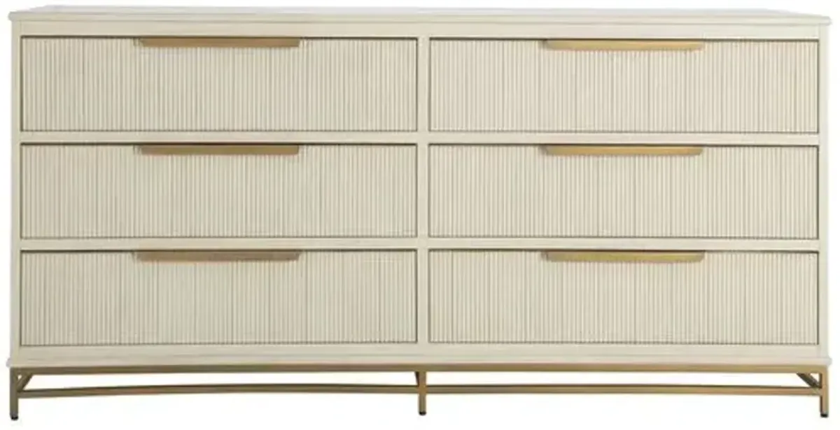 Riggs 6-Drawer Dresser - Antique White - Gabby