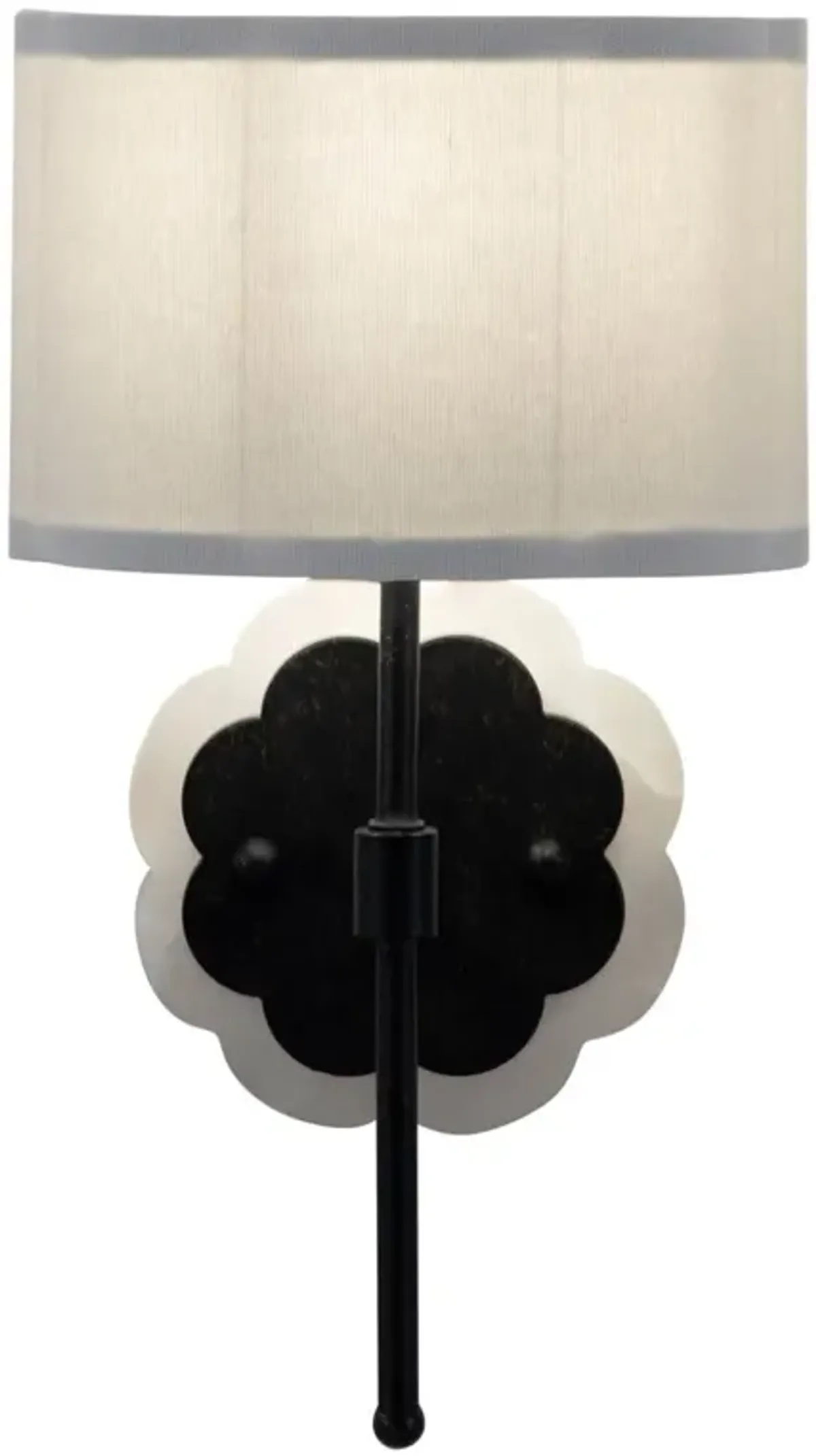 Shirley Alabaster Sconce - Black - Gabby