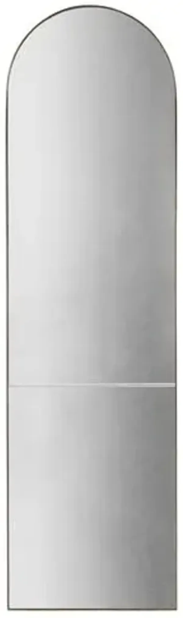 Teno Narrow Iron Wall Mirror - Grey - Gabby