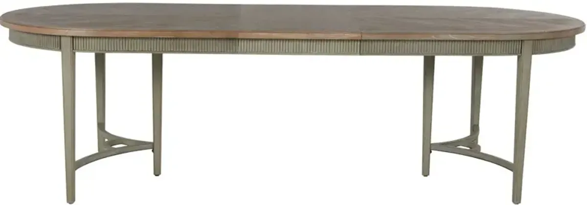 Whitlock 86-106" Oval Extension Dining Table, Natural