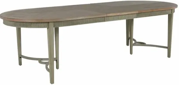 Whitlock 86-106" Oval Extension Dining Table, Natural