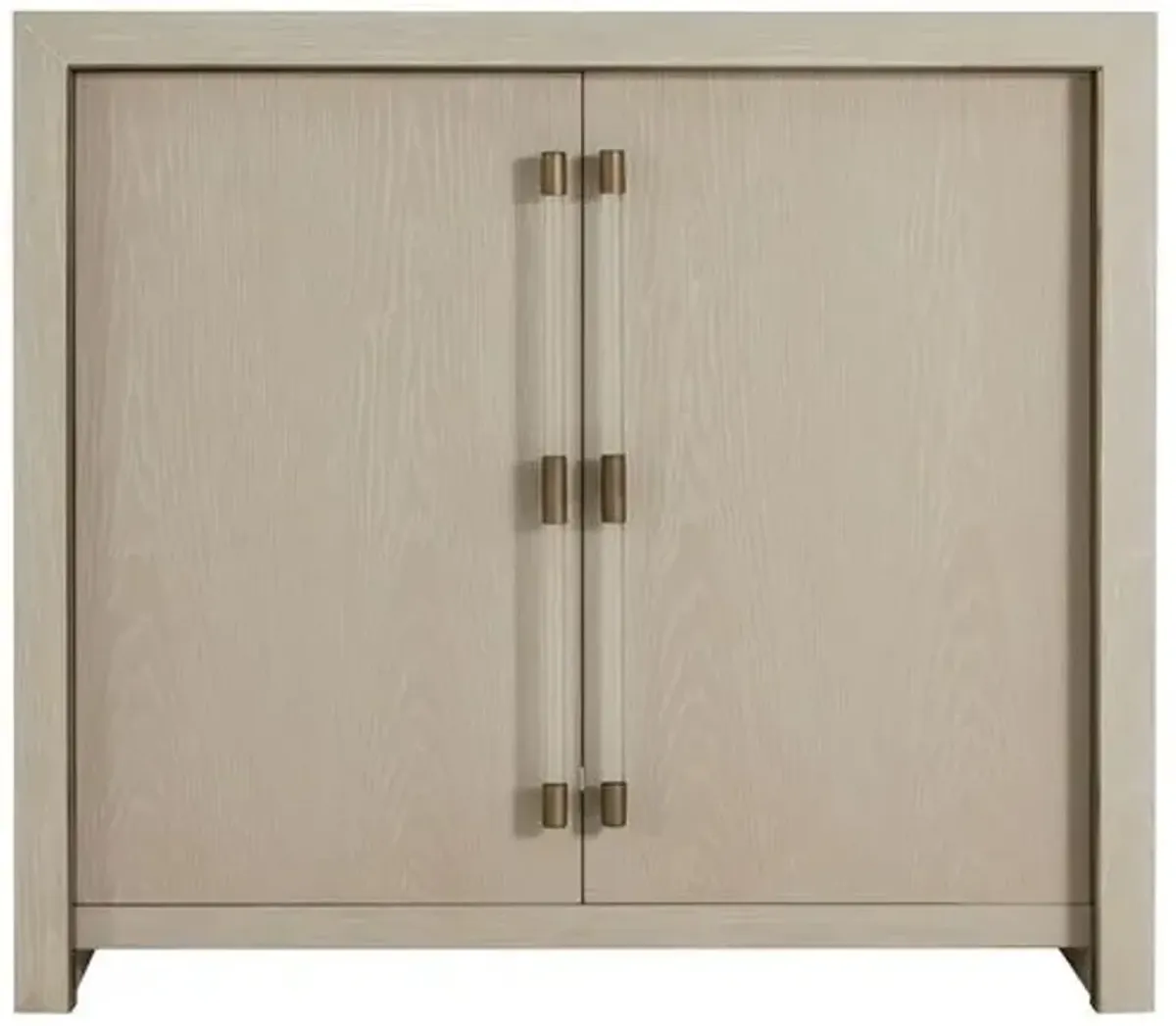 Winford 2-Door Accent Cabinet - Light Oak/Acrylic - Gabby - White