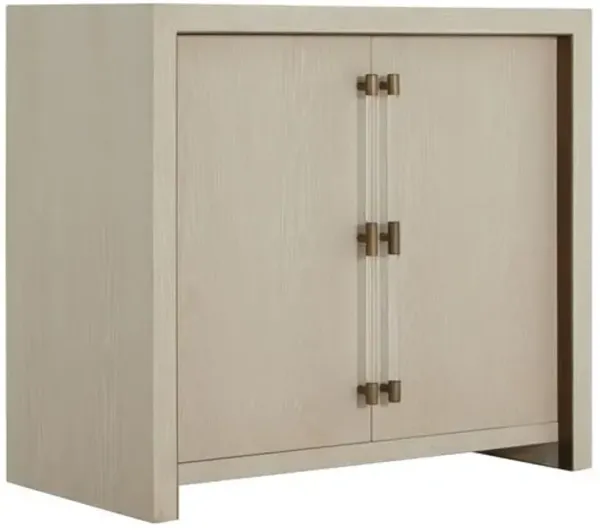 Winford 2-Door Accent Cabinet - Light Oak/Acrylic - Gabby - White