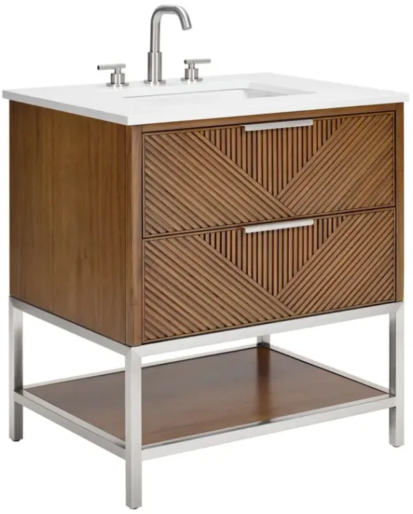 Diamond 36" Single Sink Bathroom Vanity - BEMMA Design - Brown