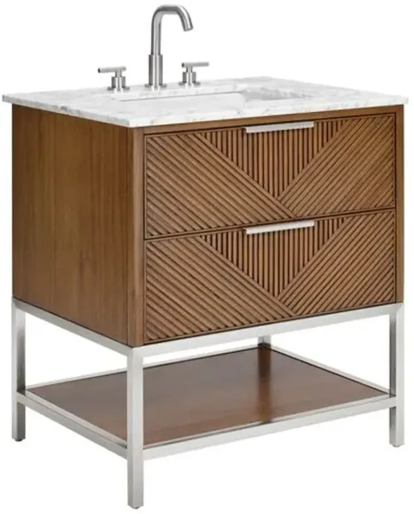 Diamond 36" Single Sink Bathroom Vanity - BEMMA Design - Brown